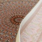 Silk rug Soltaniye cream 100x150 Iranian viscose silk carpet