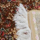 Silk rug Nirvana cinnamon 100x150 Iranian viscose silk carpet