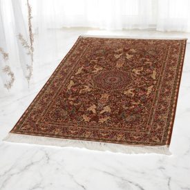   Silk rug Nirvana cinnamon 60x90 high-quality viscose silk carpet from Iran