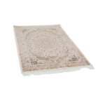 Silk rug Helya cream 100x150 high-quality viscose silk carpet from Iran