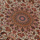 Silk rug Helya cream 100x150 high-quality viscose silk carpet from Iran