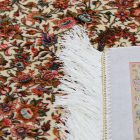 Silk rug Helya cream 100x150 high-quality viscose silk carpet from Iran