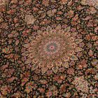 Silk rug Helya blue 100x150 viscose silk Persian carpet