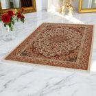 Silk rug Helya cream 80x120 Iranian viscose silk carpet
