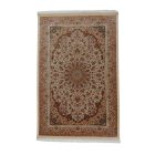 Silk rug Helya cream 80x120 Iranian viscose silk carpet