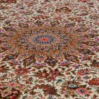 Silk rug Helya cream 80x120 Iranian viscose silk carpet