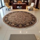 Round Carpet Isfahan 305x306 Persian handmade carpet