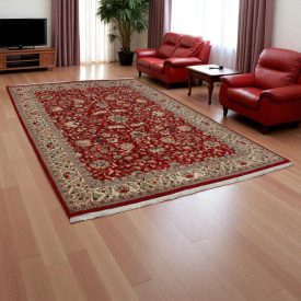   Isfahan rug 214x312 handmade Persian carpet for the living room