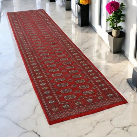 Runner rug Bokhara 80x306 handmade pakistani rug for corridor or hallways