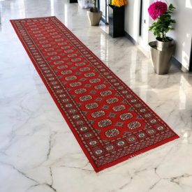   Runner rug Bokhara 81x302 handmade pakistani rug for corridor or hallways