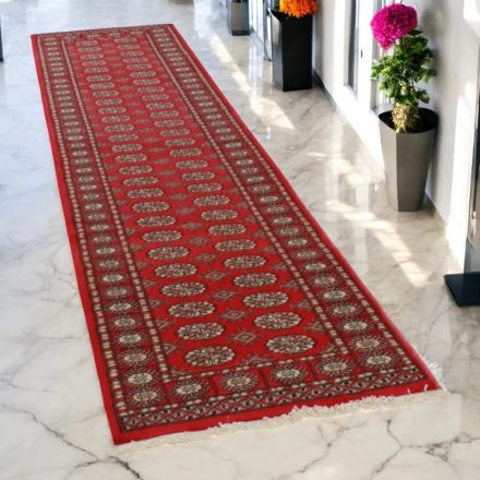 Runner rug Bokhara 81x308 handmade pakistani rug for corridor or hallways