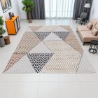Modern carpet beige brown blue MELIS 200x300 modern rug for living room or bedroom