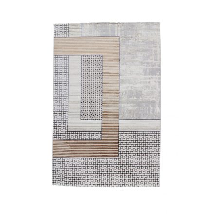 Modern carpet beige brown blue DIANA 80x150 modern rug for living room or bedroom