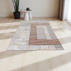 Modern carpet beige brown blue DIANA 80x150 modern rug for living room or bedroom