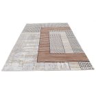 Modern carpet beige brown blue DIANA 80x150 modern rug for living room or bedroom