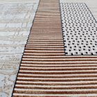Modern carpet beige brown blue DIANA 80x150 modern rug for living room or bedroom
