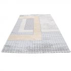 Modern carpet beige brown blue DIANA 80x150 modern rug for living room or bedroom