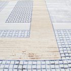 Modern carpet beige brown blue DIANA 80x150 modern rug for living room or bedroom