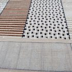 Modern carpet beige brown blue DIANA 80x150 modern rug for living room or bedroom
