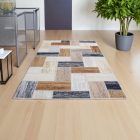 Modern carpet grey blue brown SAMI 80x150 modern rug for living room or bedroom