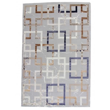 Modern carpet grey brown blue AMIR 80x150 modern rug for living room or bedroom