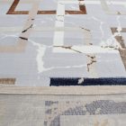 Modern carpet grey brown blue AMIR 200x300 modern rug for living room or bedroom