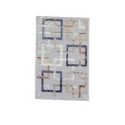 Modern carpet grey brown blue AMIR 80x150 modern rug for living room or bedroom