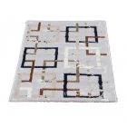 Modern carpet grey brown blue AMIR 80x150 modern rug for living room or bedroom