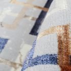 Modern carpet grey brown blue AMIR 80x150 modern rug for living room or bedroom
