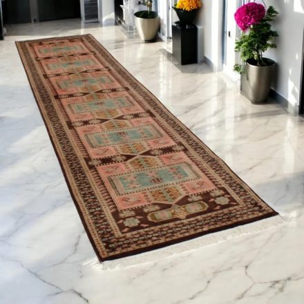 Runner rug Jaldar 94x369 handmade pakistani rug for corridor or hallways