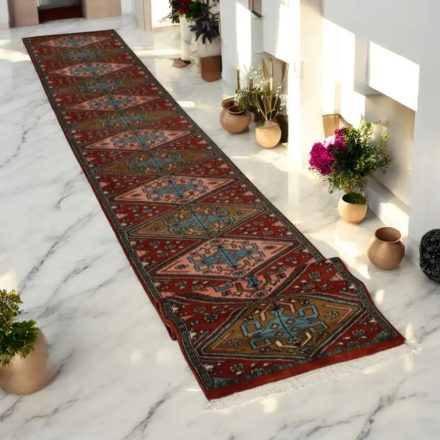 Runner carpet Jaldar 65x368 handmade pakistani carpet for corridor or hallways