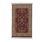 Isfahan persian rug 62x100 handmade iranian carpet