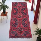 Runner carpet 47x145 handmade Afghan carpet