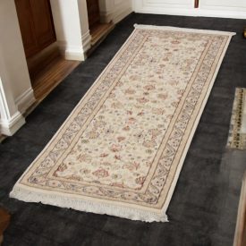 Isfahan rug 64x184 iranian handmade wool carpet