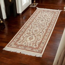 Kerman runner rug 62x189 iranian handmade wool carpet