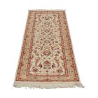 Kerman runner rug 64x184 iranian handmade wool carpet