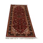 Isfahan rug 63x192 iranian handmade wool carpet