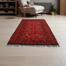 Oriental carpet Aqchai 74x116 handmade afghan wool carpet