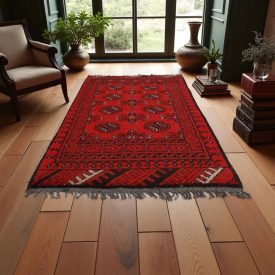 Oriental carpet Aqchai 72x118 handmade afghan wool carpet