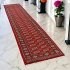 Runner rug Bokhara 80x372 handmade pakistani rug for corridor or hallways
