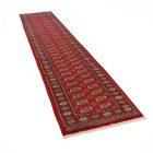 Runner rug Bokhara 80x372 handmade pakistani rug for corridor or hallways