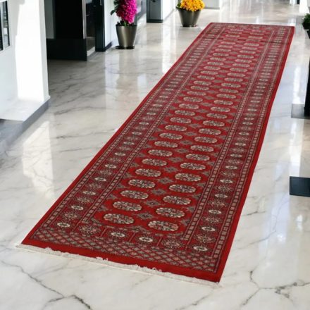 Runner rug Bokhara 82x359 handmade pakistani rug for corridor or hallways