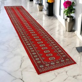   Runner rug Bokhara 79x355 handmade pakistani rug for corridor or hallways