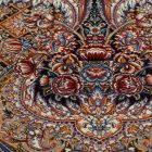 Silk rug Paniz brown 150x225 Iranian viscose silk carpet