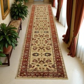 Ziegler carpet 84x352 handmade oriental runner carpet