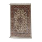 Silk rug Reihan cream 100x150 viscose silk Persian carpet