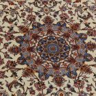 Silk rug Reihan cream 100x150 viscose silk Persian carpet