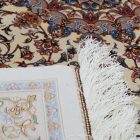 Silk rug Reihan cream 100x150 viscose silk Persian carpet