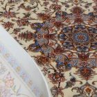 Silk rug Reihan cream 100x150 viscose silk Persian carpet