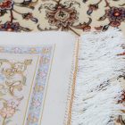 Silk rug Reihan cream 120x180 Iranian viscose silk carpet